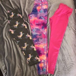 Bundle of three size 12 girls leggings